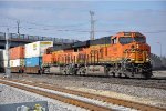 Eastbound intermodal rolls through University